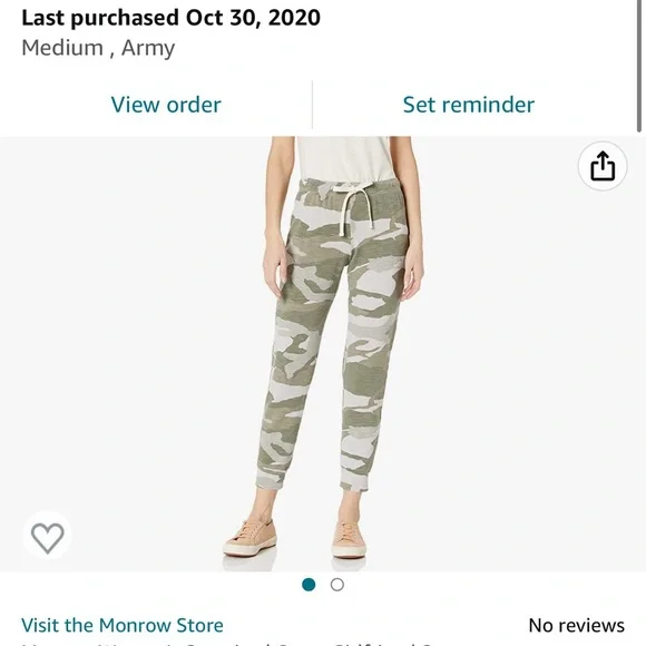 Monrow Vintage Camo Raglan and Sweatpants Set - Picture 4 of 9